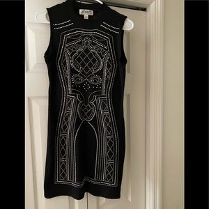 Say What? Dress Womens Size M Sleeveless Mock Neck